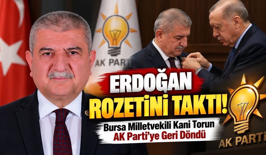 Siyasette sürpriz transfer! Erdoğan rozetini taktı, AK Parti'ye geri döndü