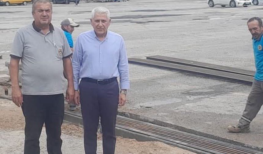 Mahmutlar Cumartesi Pazarı’nda su baskınları tarihe karışıyor