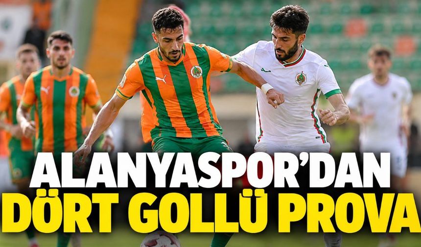 Alanyaspor hazırlık maçında Amedspor'u 4-0 yendi