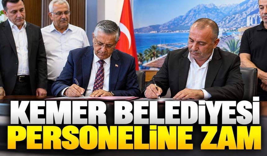 Kemer Belediyesi personeline yüzde 15 zam