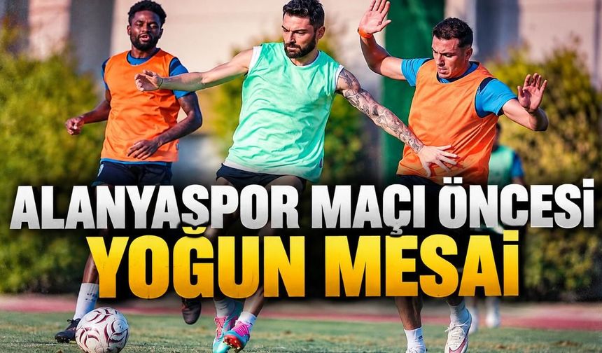 Erzurumspor FK, Alanyaspor maçı öncesi Belek'te hazırlıklarını sürdürüyor