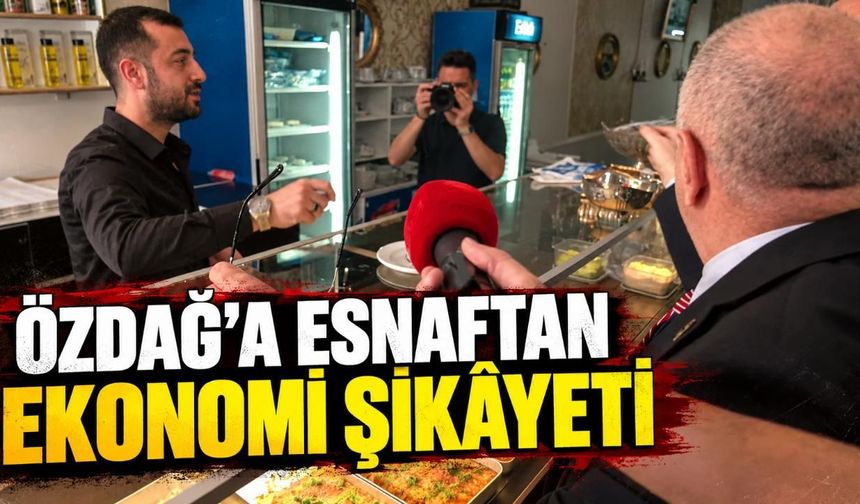 Ümit Özdağ Antalya'da esnafı dinledi: Satışlarda yüzde 80 düşüş