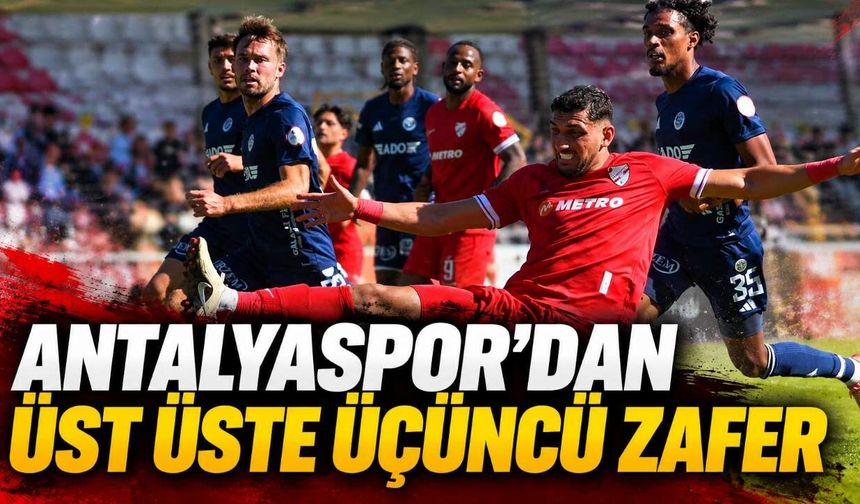 Antalyaspor, Boluspor'u 1-0 yenerek galibiyet serisini üç maça çıkardı