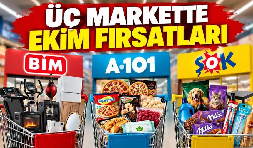 BİM, A101 ve ŞOK'un 17 Ekim katalogları karşılaştırıldı