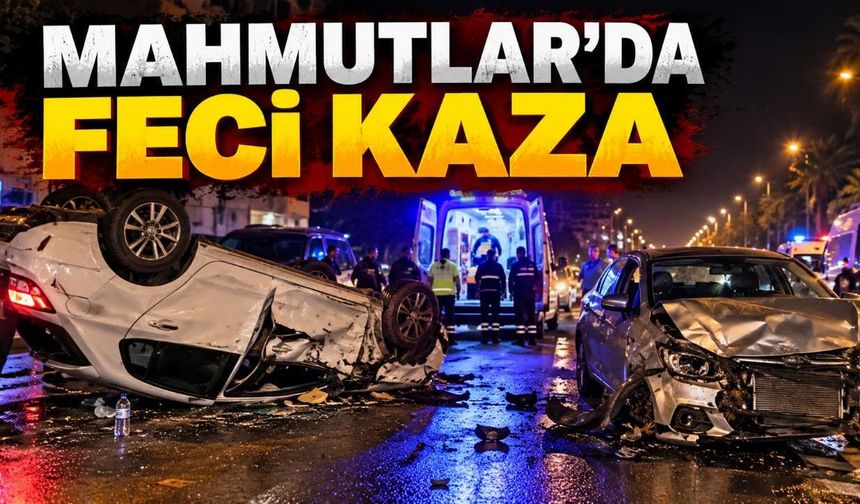 Alanya'da iki otomobil çarpıştı: Biri ağır 2 yaralı