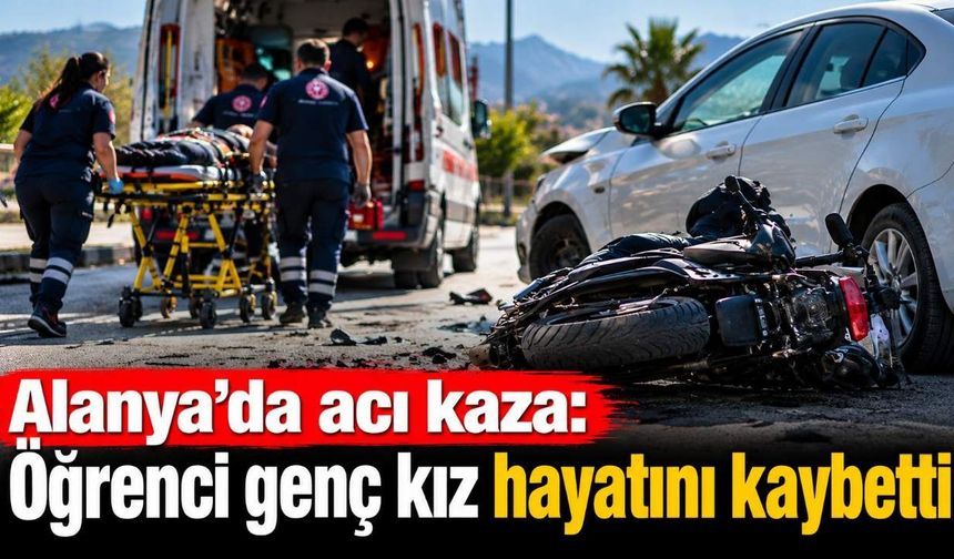 Alanya'da acı kaza: Öğrenci genç kız hayatını kaybetti