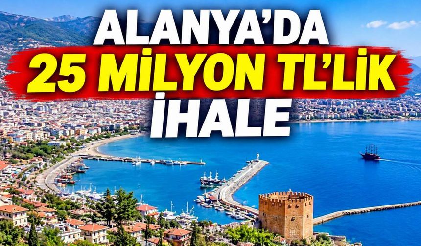Alanya'da 25 milyon TL'lik satış: Villa ve dükkan ihalede
