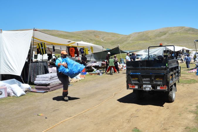 Alanya'da yaylalar çöp sorunundan kurtuldu