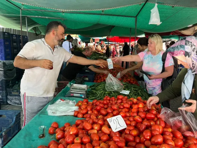 Alanya pazarlarında pos cihazı dönemi