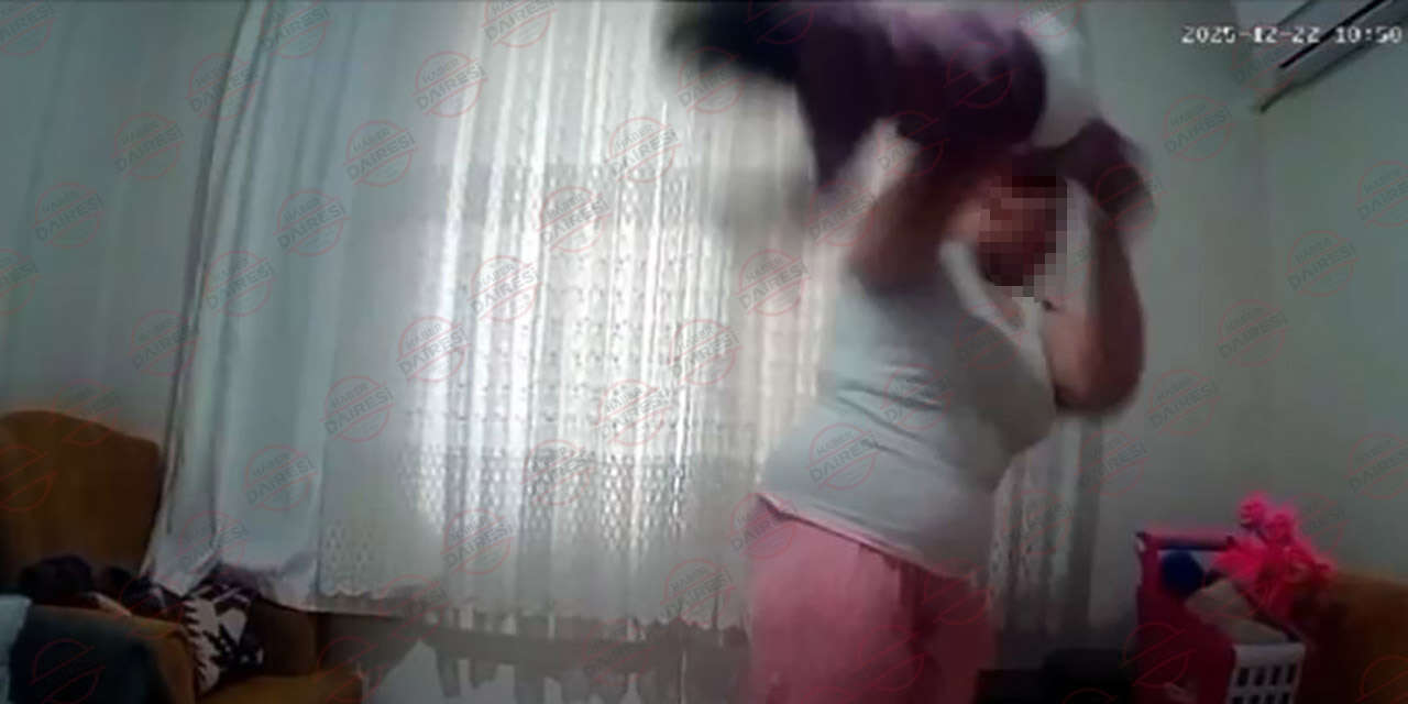 Antalya'da öz anne şiddeti kamerada: Daha 1 yaşındaki çocuğu yerden yere vurdu