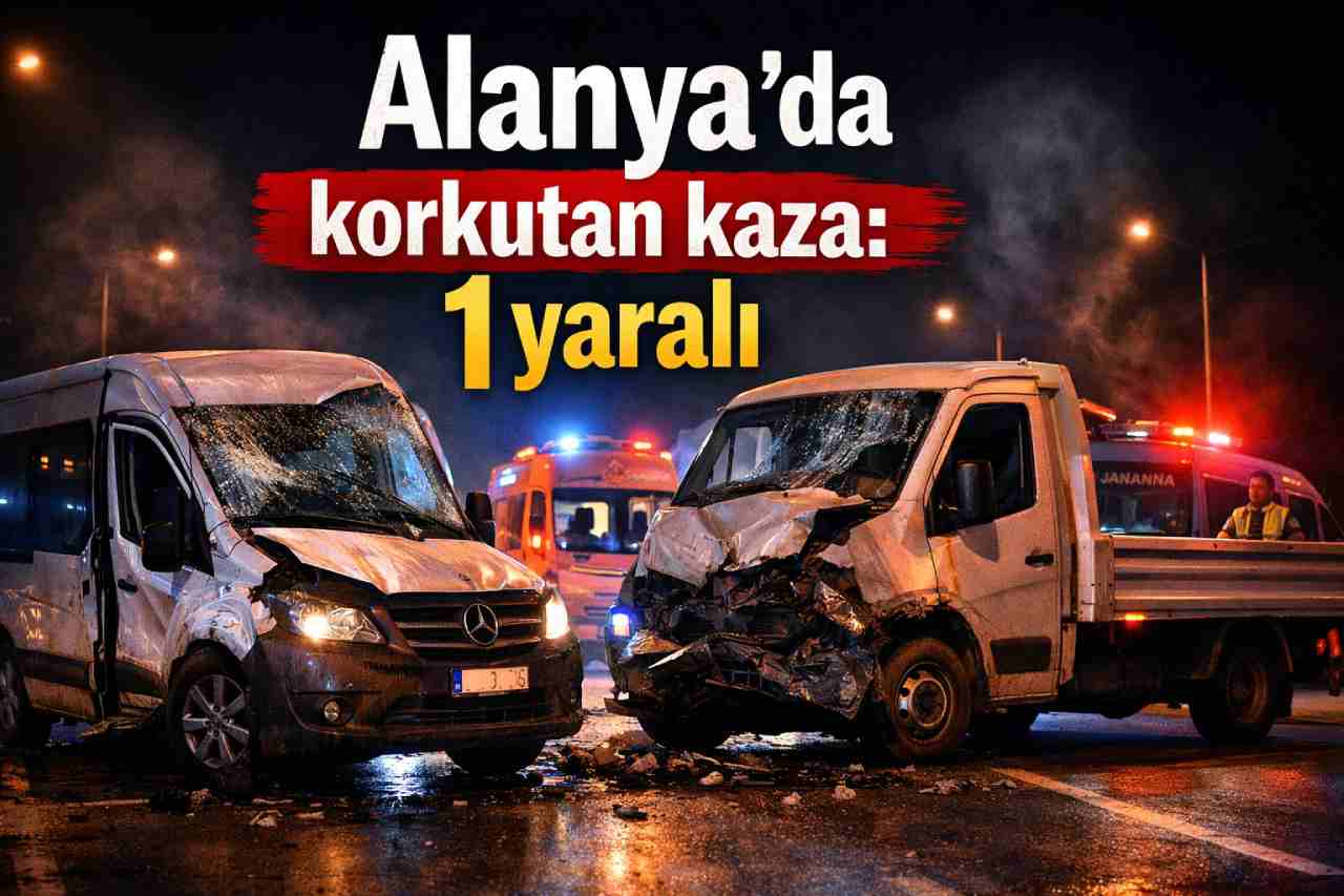 Alanya'da korkutan kaza: 1 yaralı