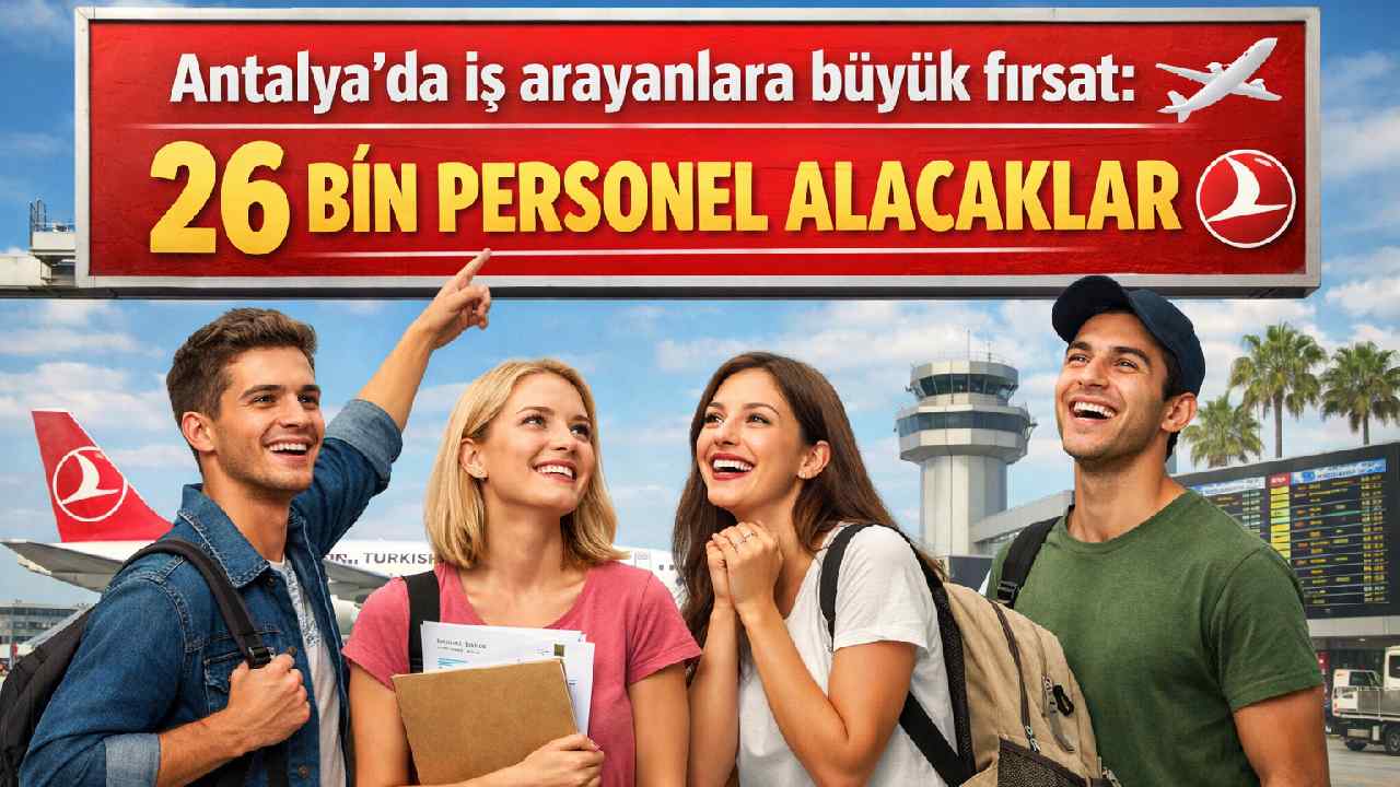 Antalya'da iş arayanlara büyük fırsat: 26 bin personel alacaklar