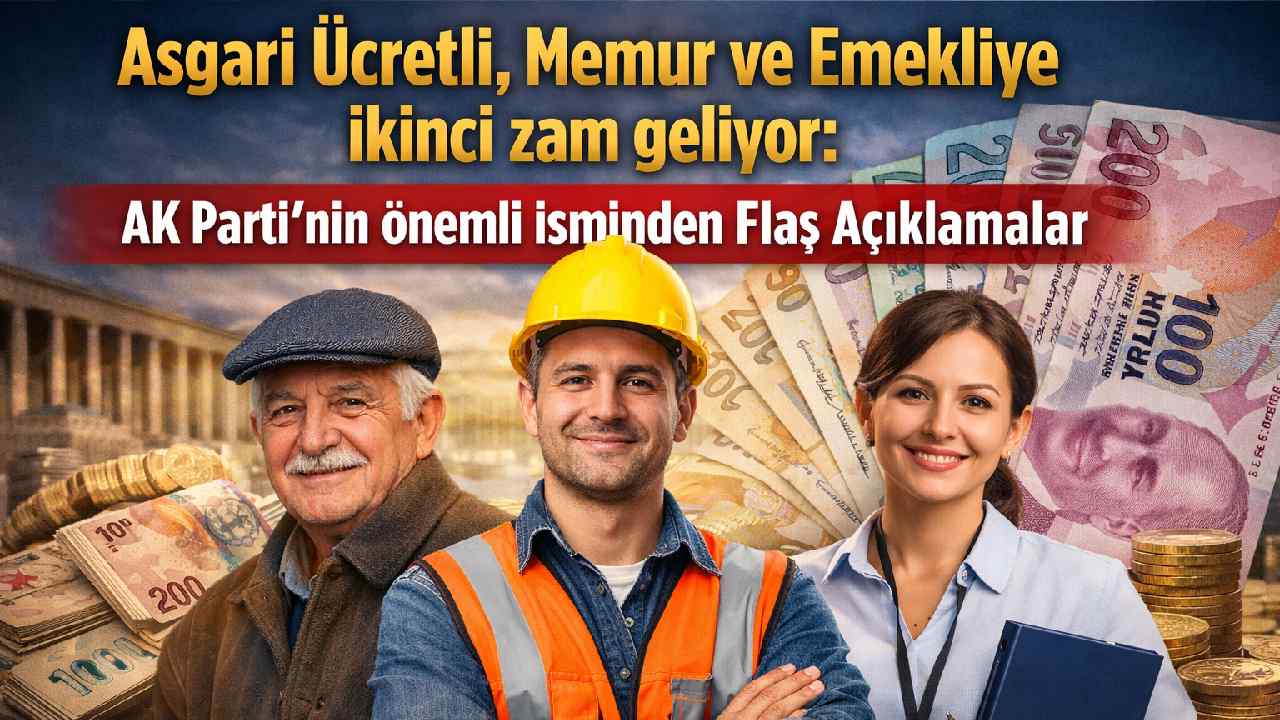 Asgari ücretli, Memur ve Emekliye ikinci zam geliyor: AK Parti'nin önemli isminden flaş açıklamalar
