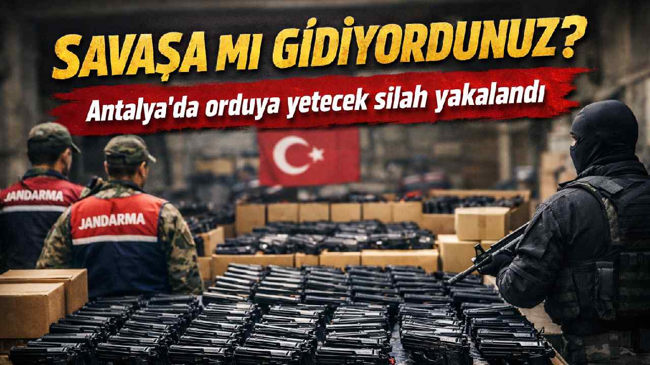Antalya'da orduya yetecek silah yakalandı