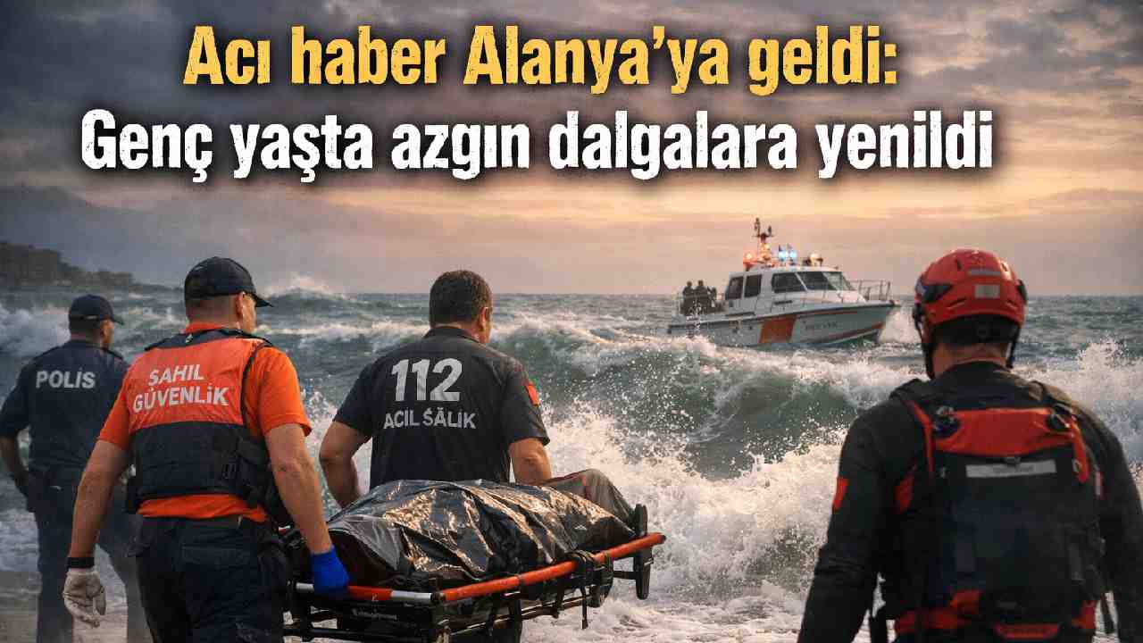 Acı haber Alanya'ya geldi: Genç yaşta azgın dalgalara yenildi