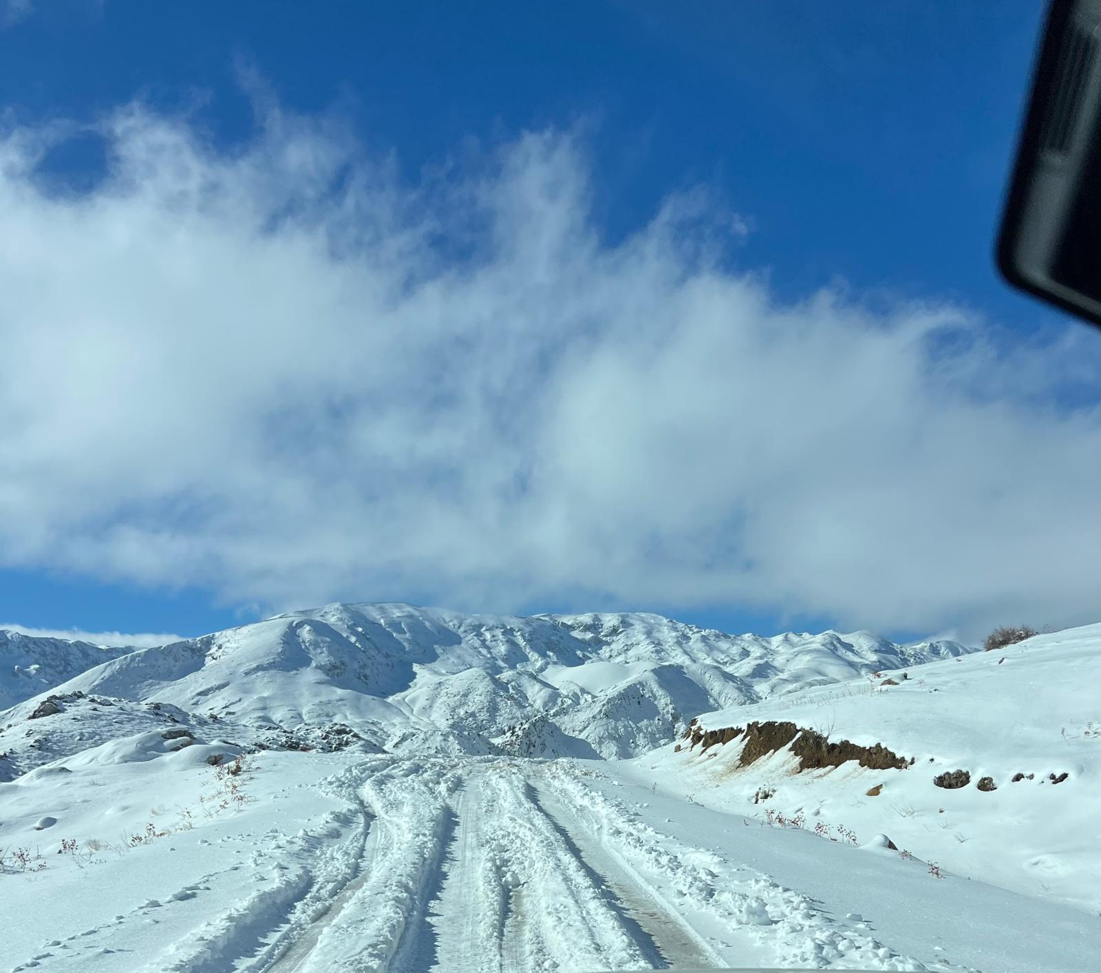 Bu görüntüler Uludağ'dan değil! Alanya'nın yaylası beyaza büründü...