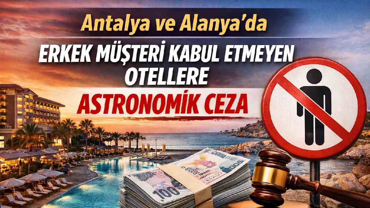 Antalya ve Alanya'da erkek müşteri kabul etmeyen otellere astronomik ceza