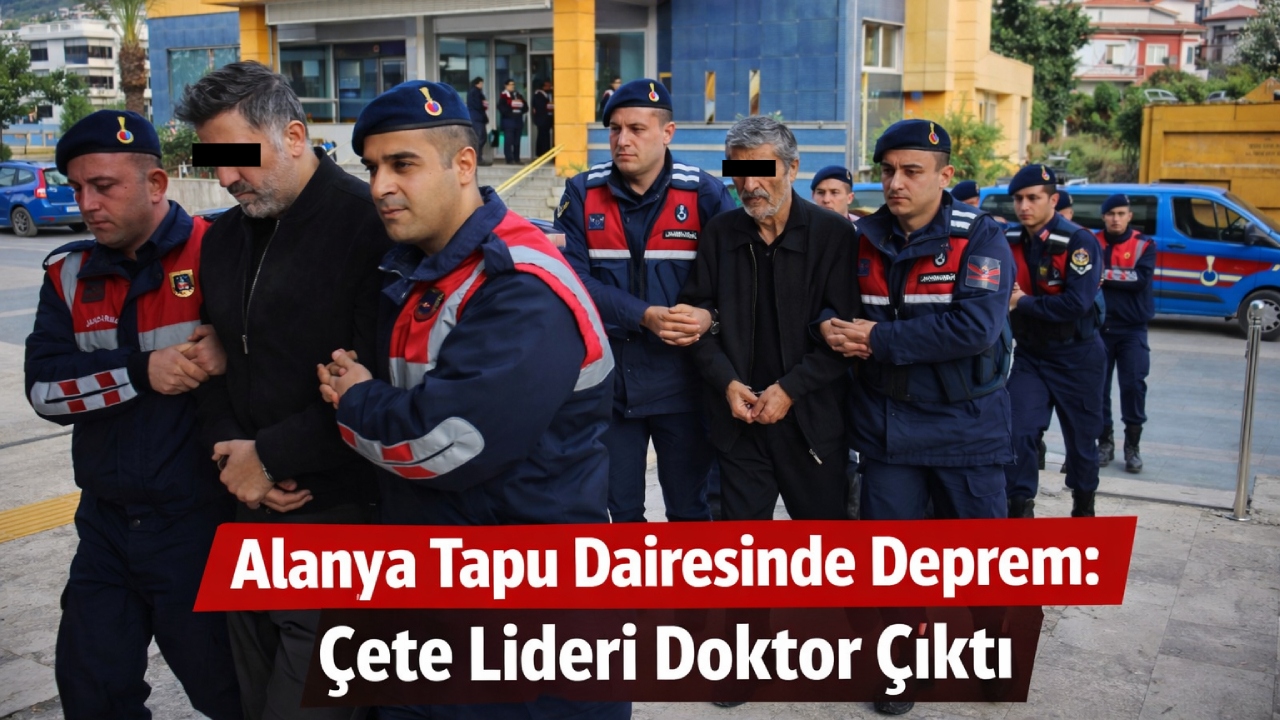 Alanya tapu dairesinde deprem: Çete lideri doktor çıktı