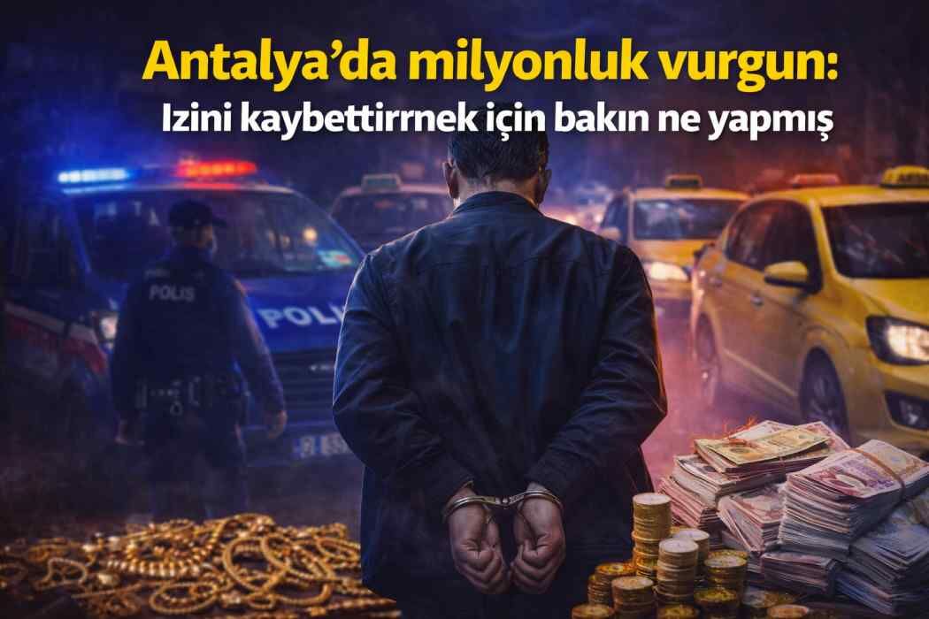Antalya'da milyonluk vurgun: İzini kaybettirmek için bakın ne yapmış