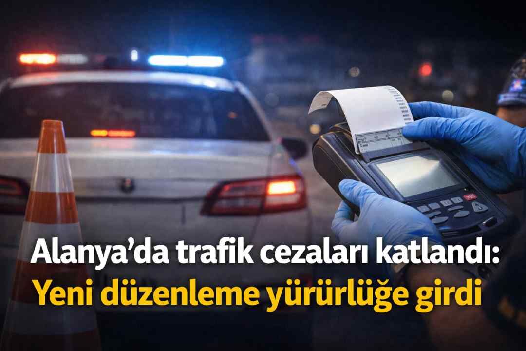 Alanya'da trafik cezaları katlandı: Yeni düzenleme yürürlüğe girdi