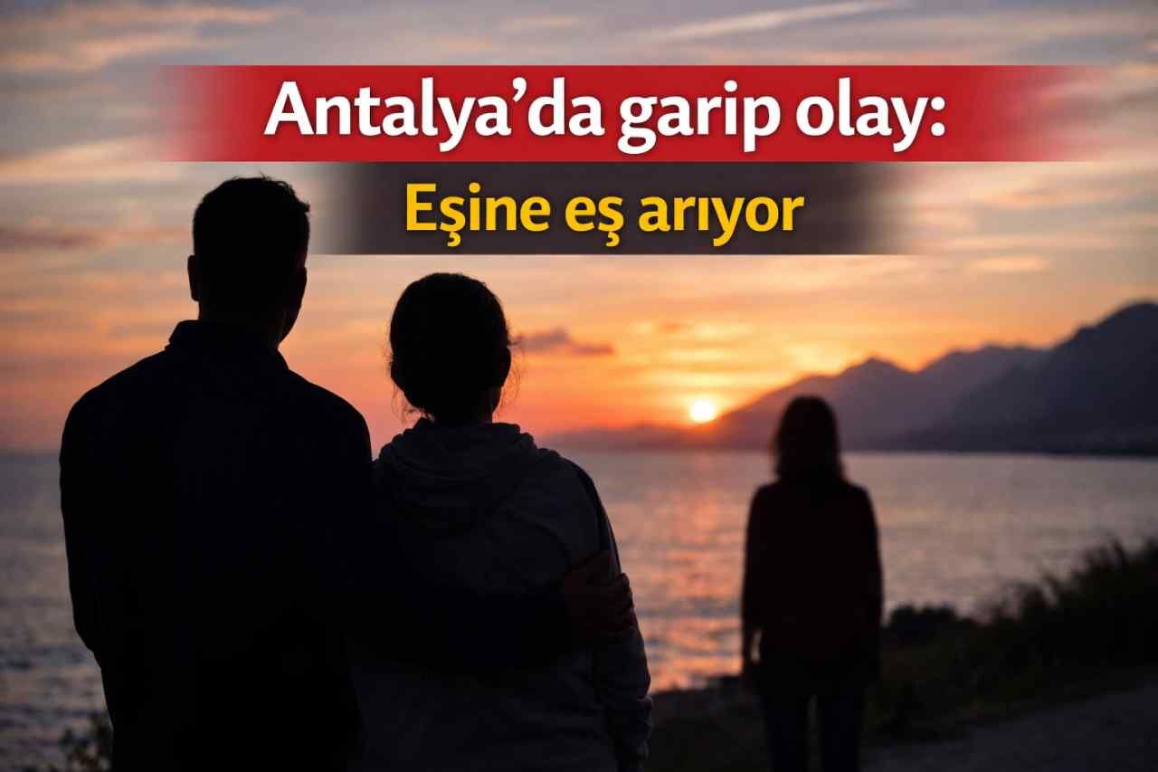 Antalya'da garip olay: Eşine eş arıyor
