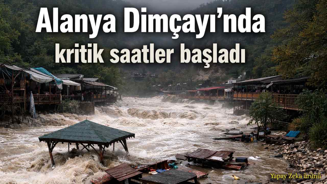 Alanya Dimçayı'nda kritik saatler başladı