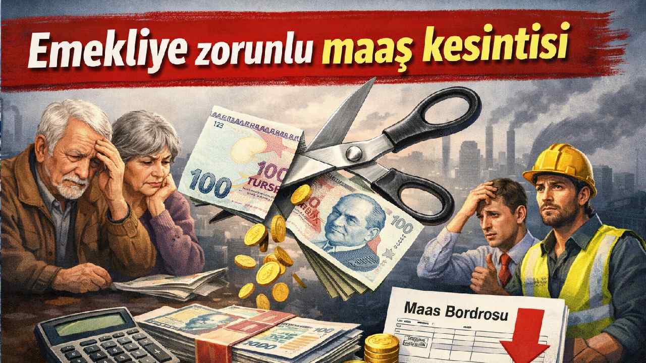 Emekliye zorunlu maaş kesintisi