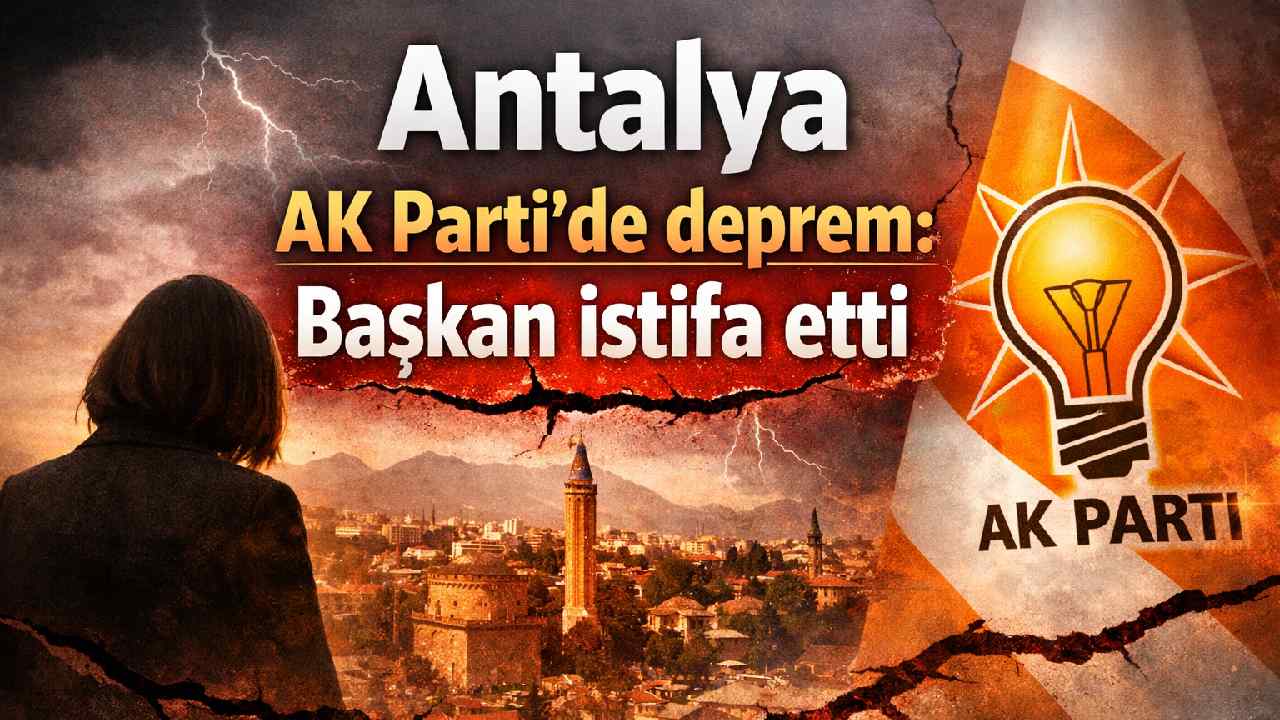 Antalya AK Parti'de deprem: Başkan istifa etti