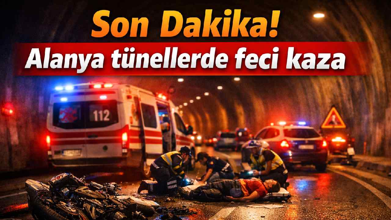 Son Dakika! Alanya tünellerde feci kaza: 2 genç ağır yaralı