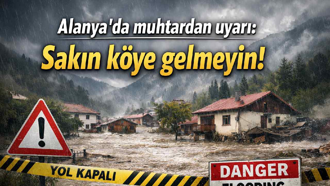 Alanya'da muhtardan uyarı: Sakın köye gelmeyin!