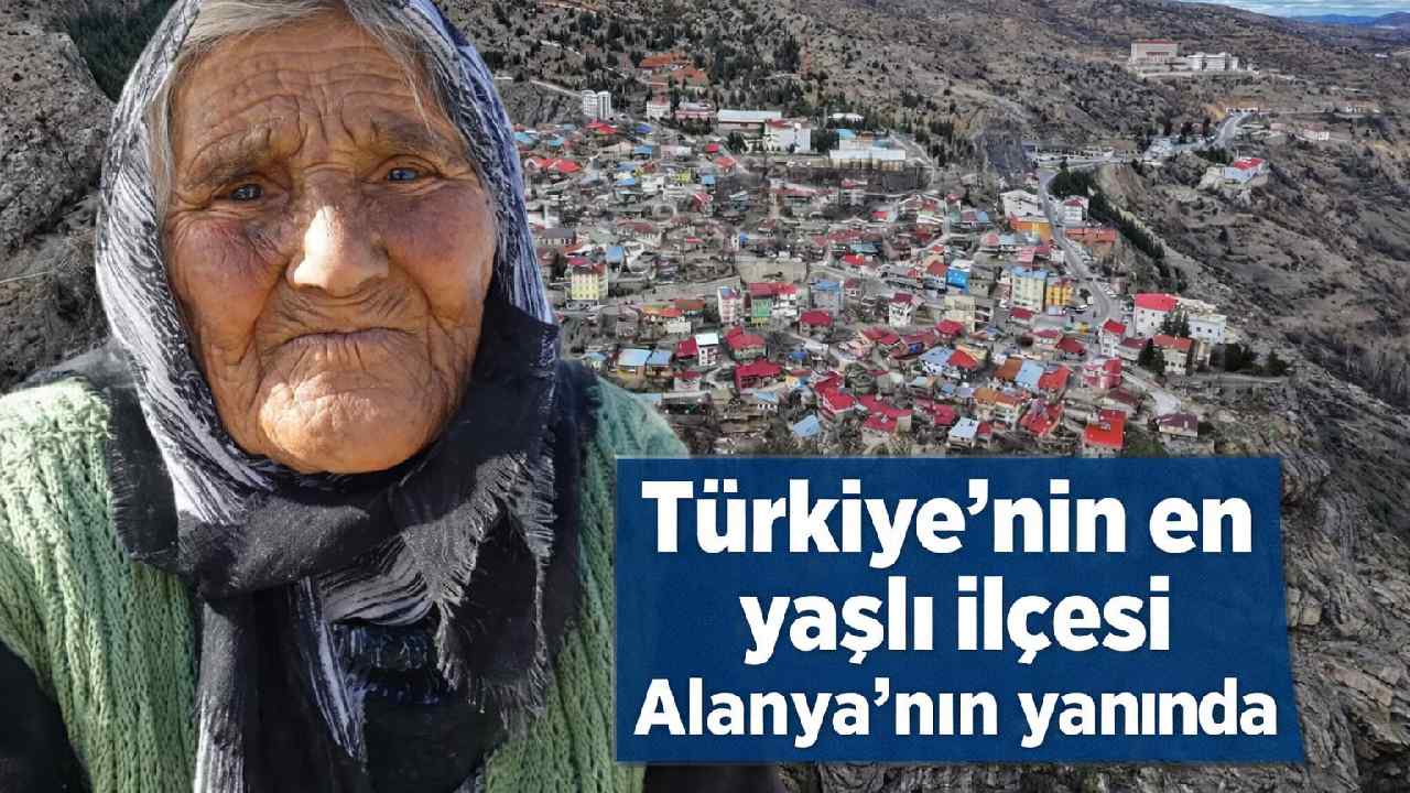 Türkiye'nin en yaşlı ilçesi Alanya'nın hemen yanı başında