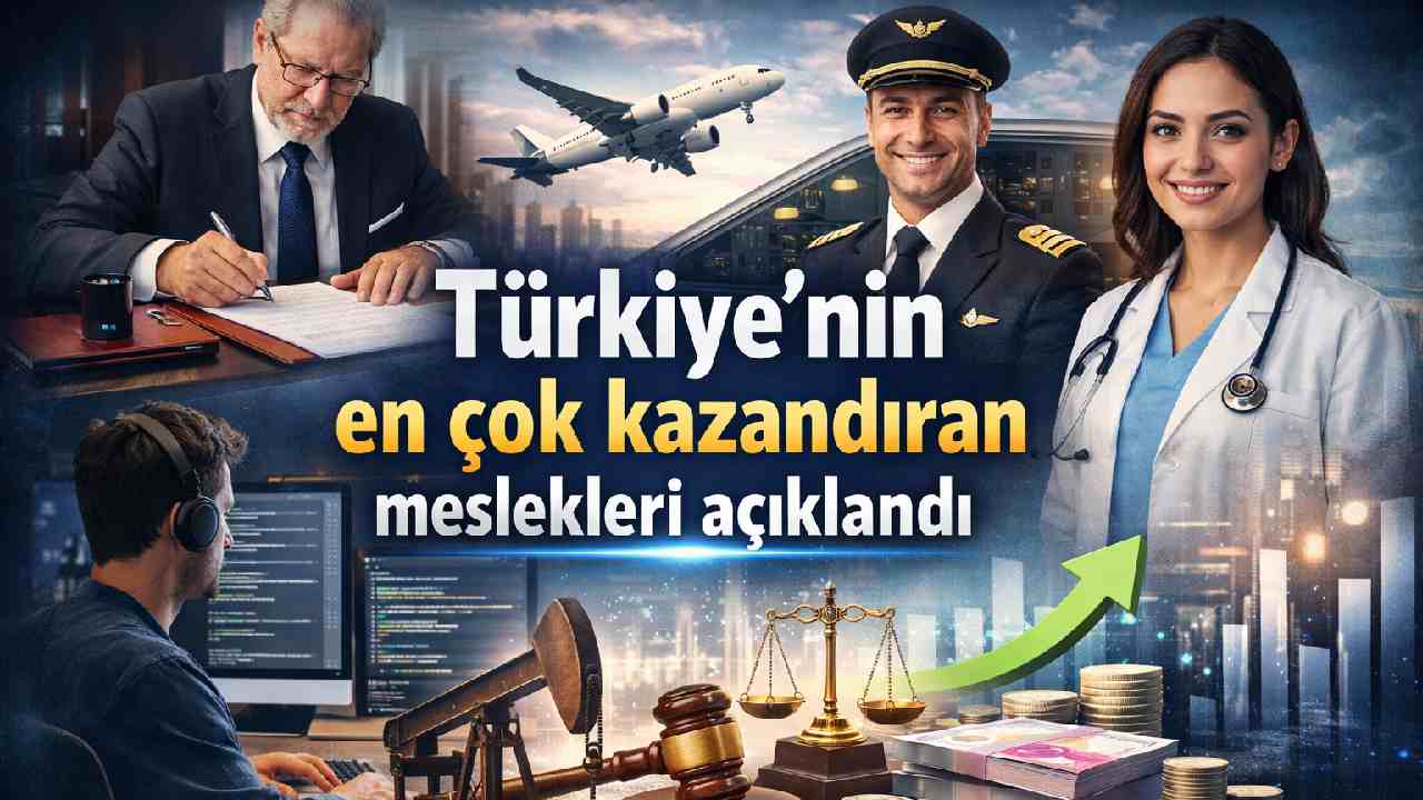 Türkiye'nin en çok kazandıran meslekleri açıklandı