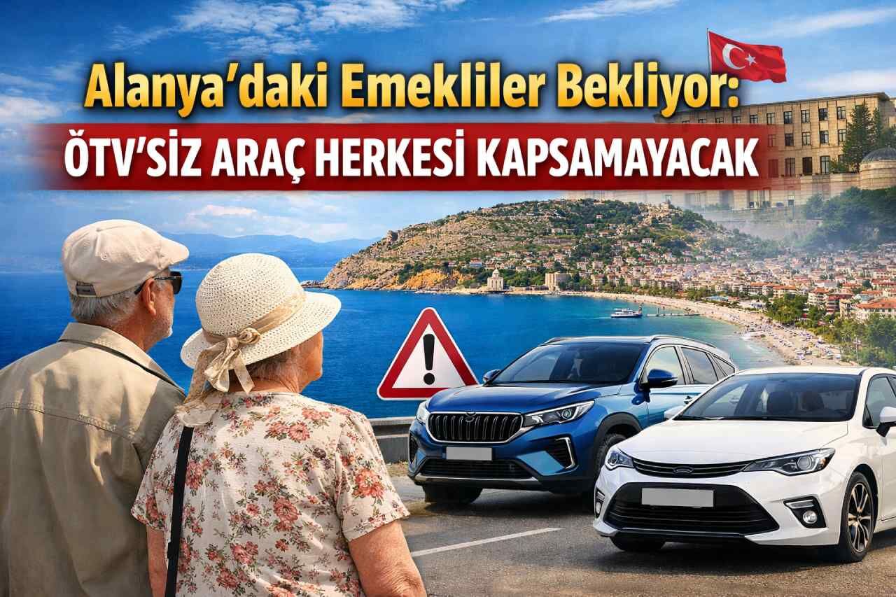 Alanya’daki emekliler bekliyor: ÖTV’siz araç herkesi kapsamayacak