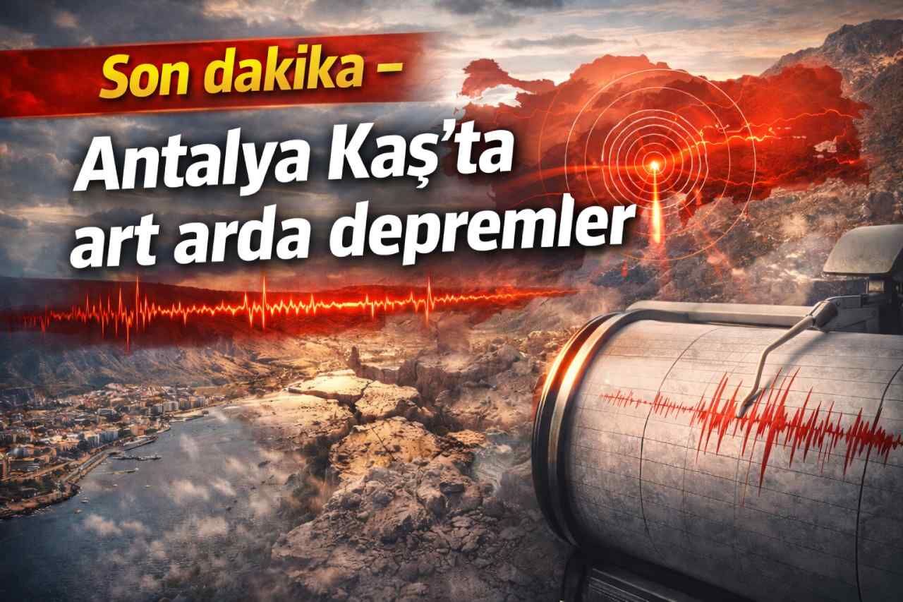 Son dakika - Antalya Kaş’ta art arda depremler