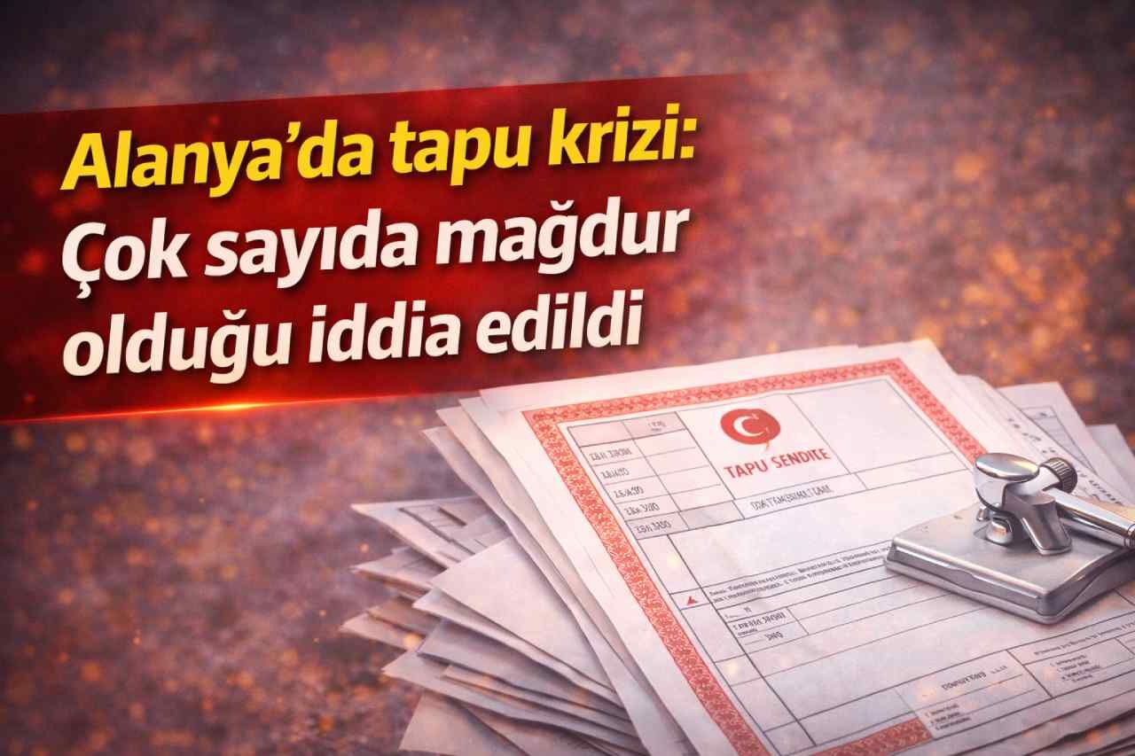 Alanya'da tapu krizi: Çok sayıda mağdur olduğu iddia edildi