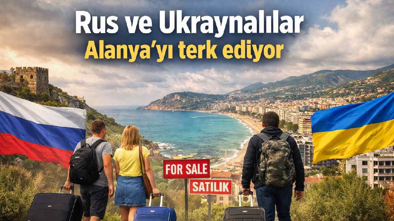 Rus ve Ukraynalılar Alanya'yı terk ediyor