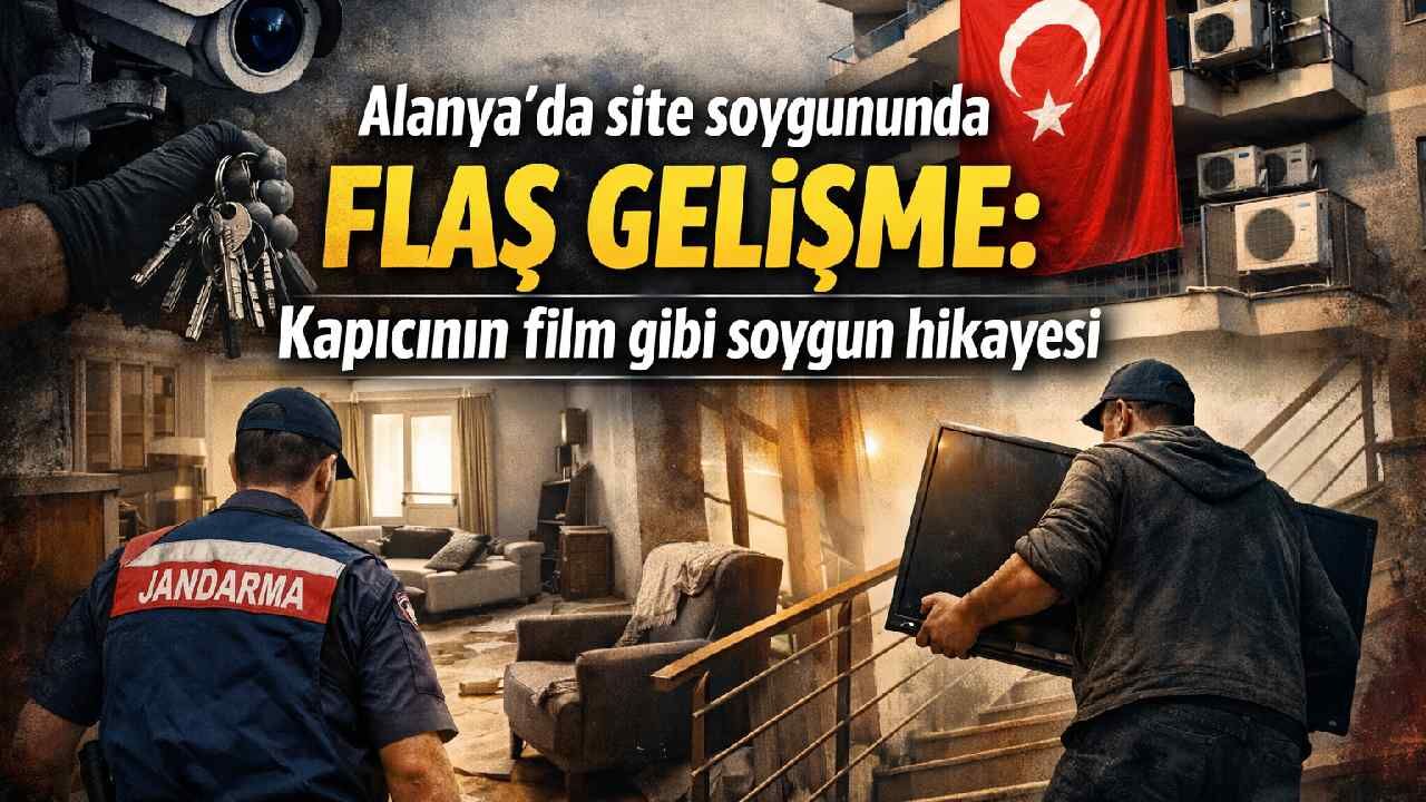 Alanya'da site soygununda flaş gelişme: Kapıcının film gibi soygun hikayesi
