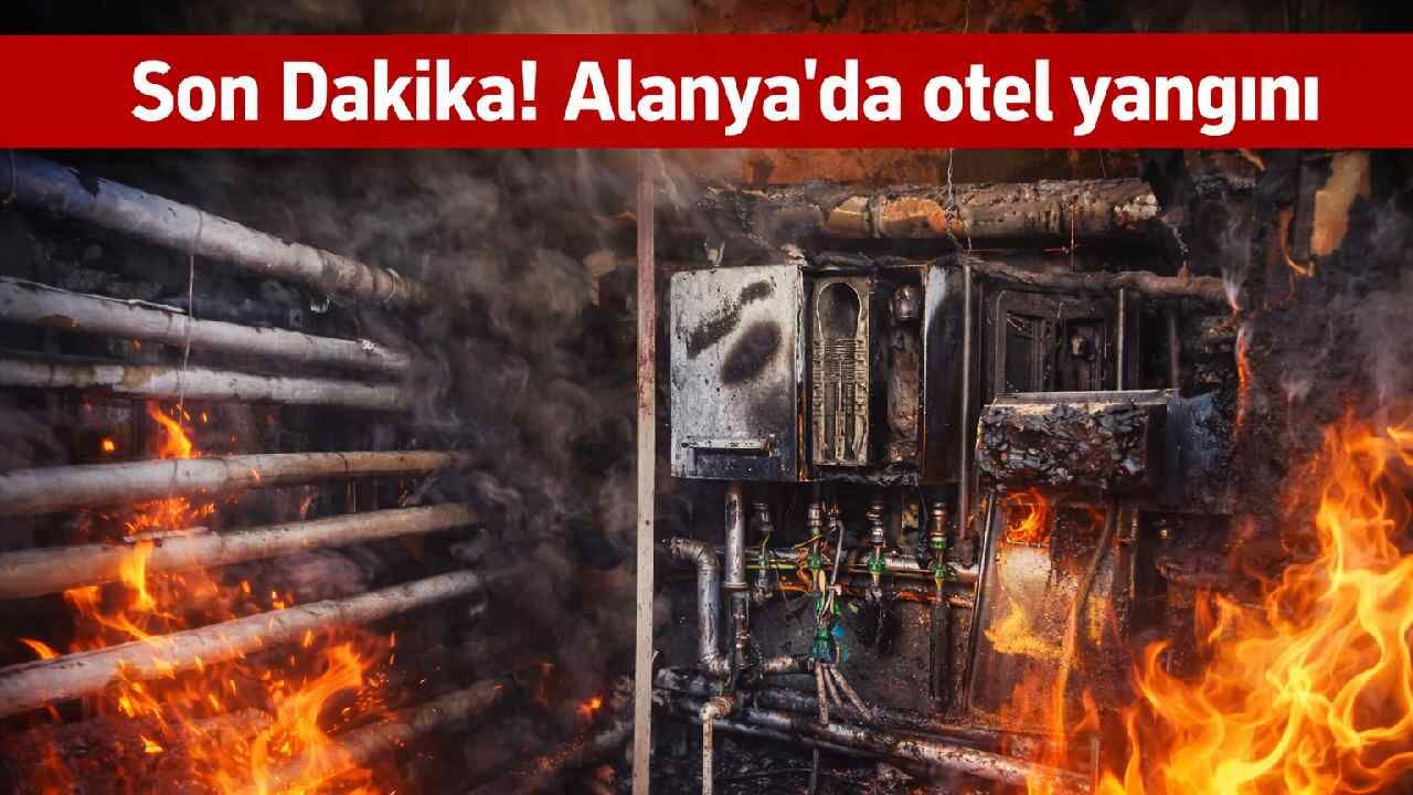 Son Dakika! Alanya'da otel yangını