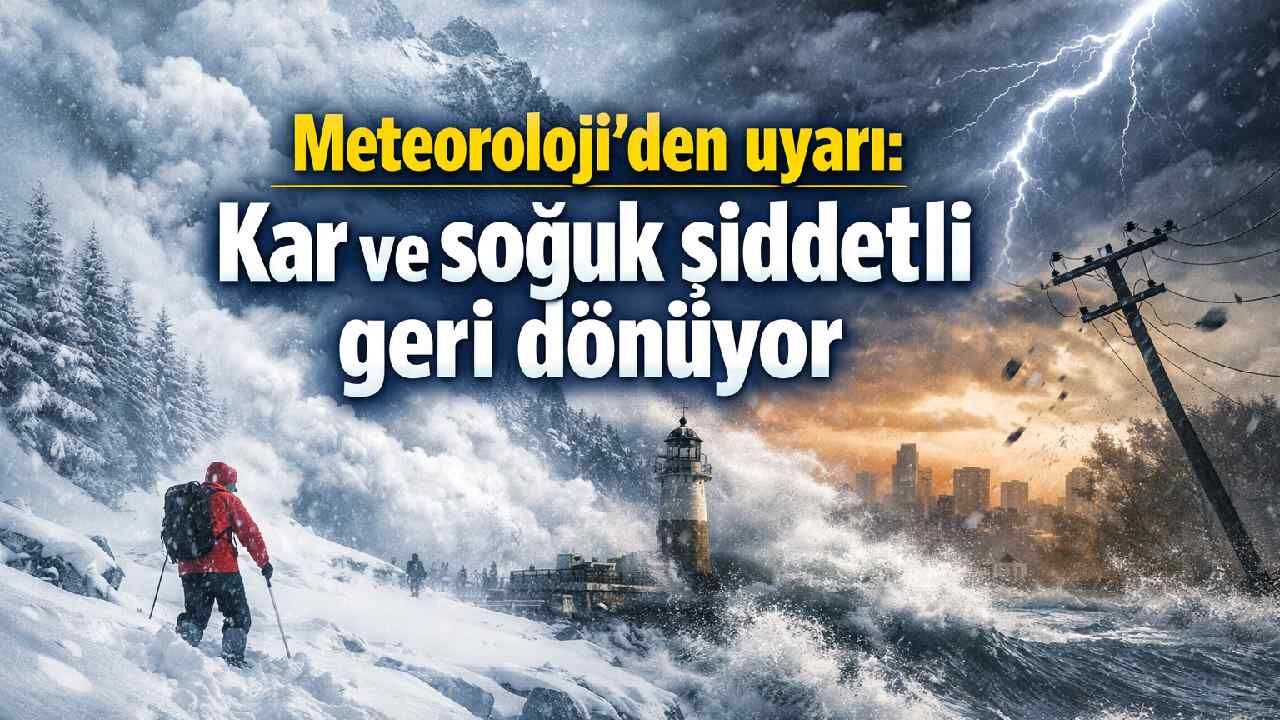 Meteoroloji'den uyarı: Kar ve soğuk şiddetli geri dönüyor
