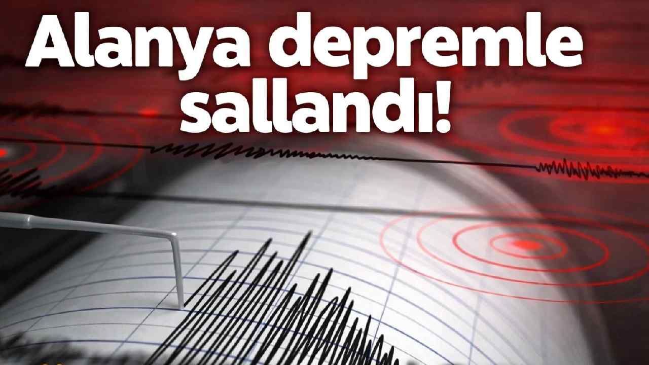 Alanya depremle sallandı! Üst üste beşik gibi...