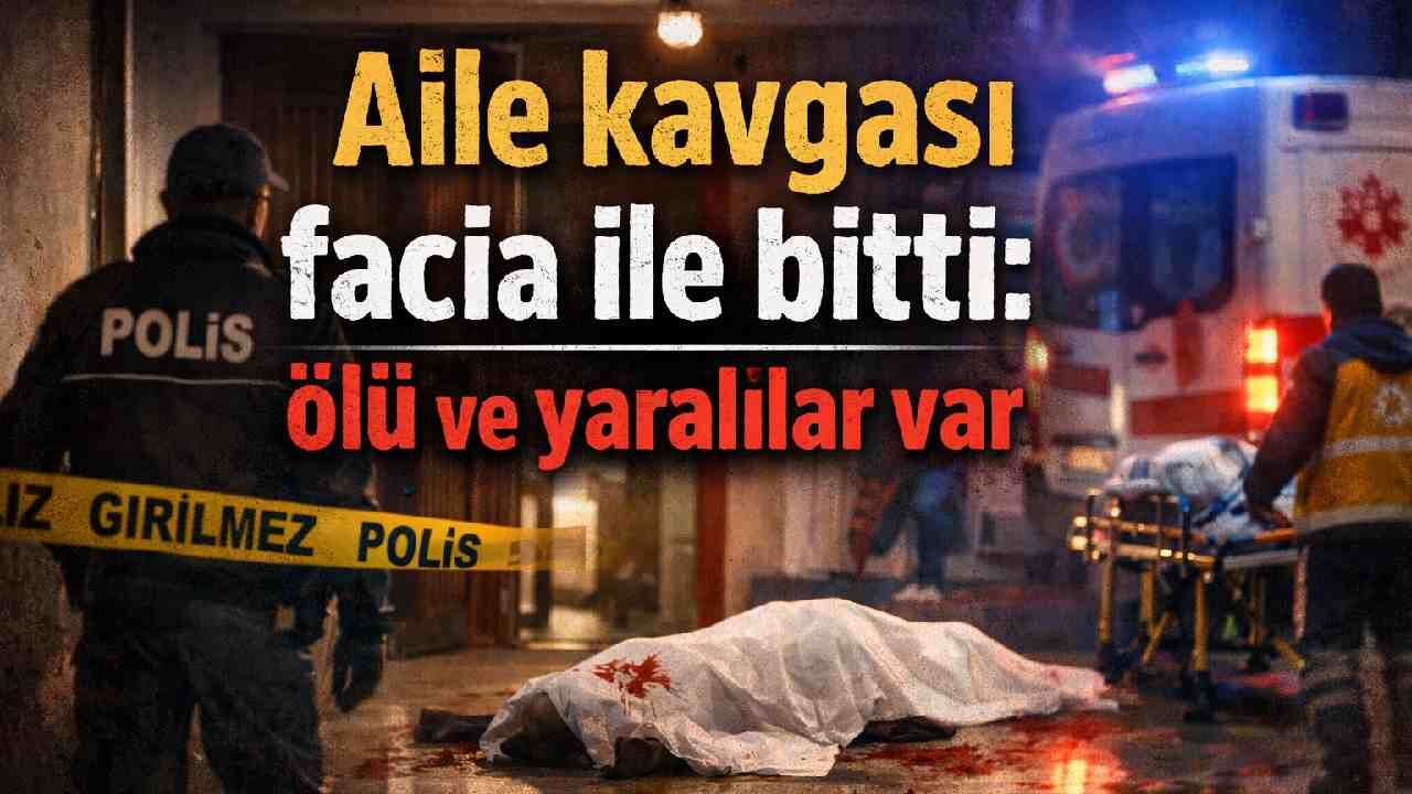 Aile kavgası facia ile bitti: ölü ve yaralılar var