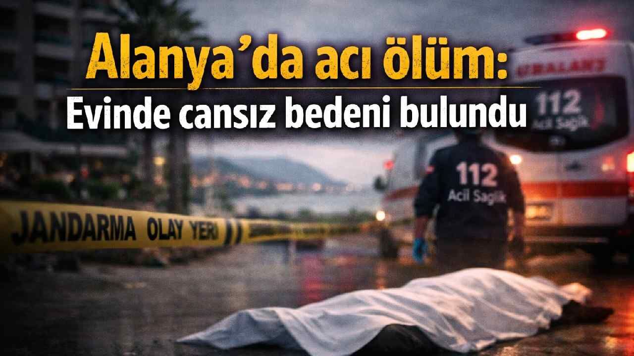 Alanya'da acı ölüm: Evinde fenalaşan adam hayatını kaybetti