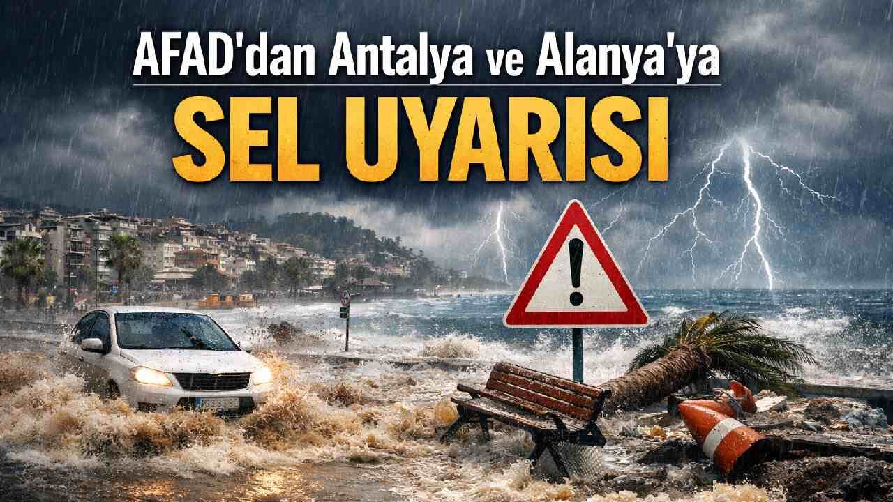 AFAD'dan Antalya ve Alanya'ya sel uyarısı