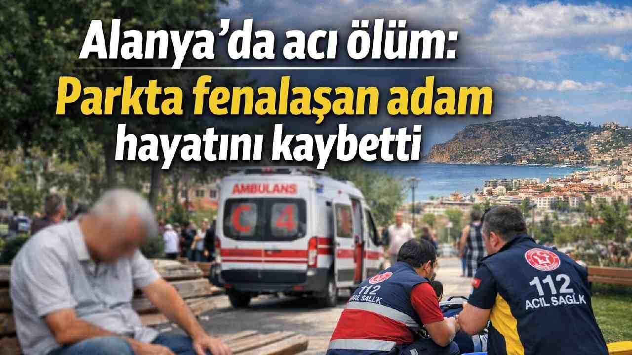 Alanya'da acı ölüm: Parkta fenalaşan adam hayatını kaybetti