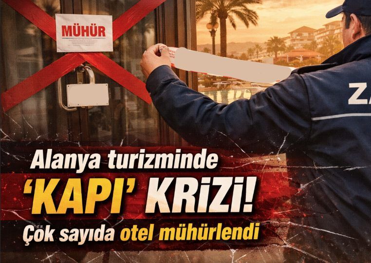 Alanya turizminde "kapı" krizi! Çok sayıda otel mühürlendi