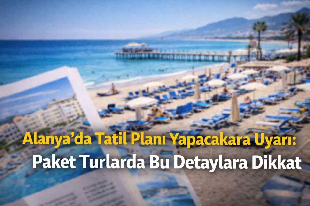 Alanya’da tatil planı yapacaklara uyarı: Paket turlarda bu detaylara dikkat