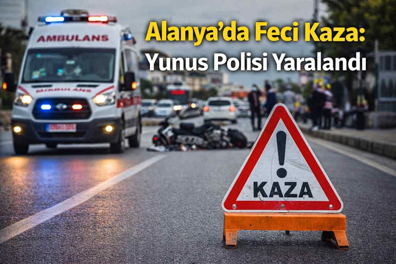 Alanya’da feci kaza: Yunus polisi yaralandı