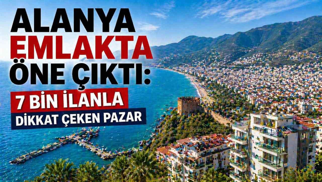 Alanya emlakta öne çıktı: 7 bin ilanla dikkat çeken pazar