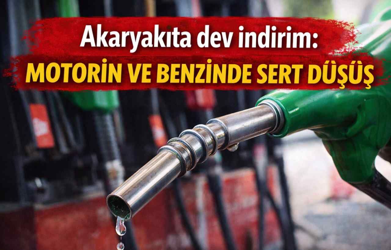 Akaryakıta dev indirim: Motorin ve benzinde sert düşüş