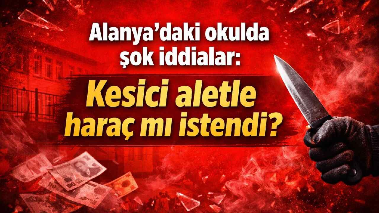 Alanya'daki okulda şok iddialar: Kesici aletle haraç mı istendi?